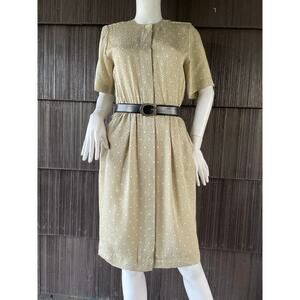 🔥VTG 80s Silk Liz Claiborne Career Leopard Print Classic Gray Sheath Dress Sz 4